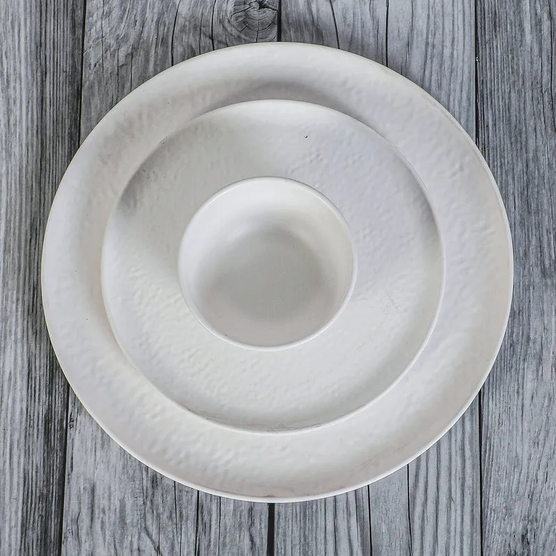 Dotura Melamine Dinner Set (White) - 24 Piece Set media 4