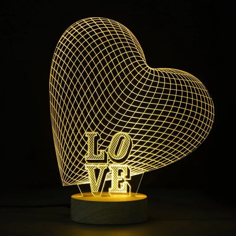 Love Balloon Luminance LED Acrylic Table Lamp - Brown media 3