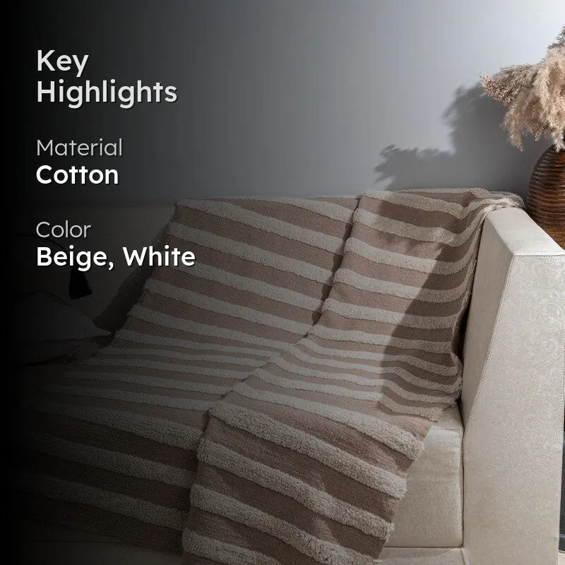 Vetra Table Tufted Tassled Throw - Rectangle media 2