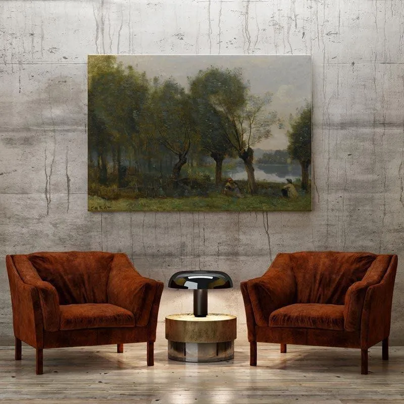The Riverside Canvas Wall Painting - Gallery Wrap media 3