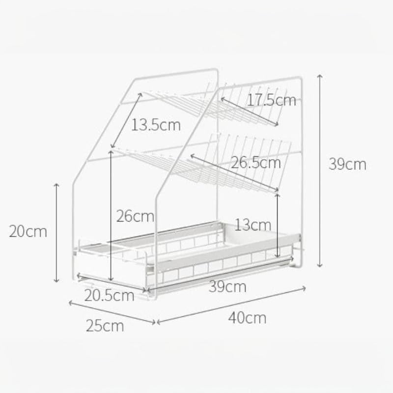 Essentio Kitchen Organizer - White media 5