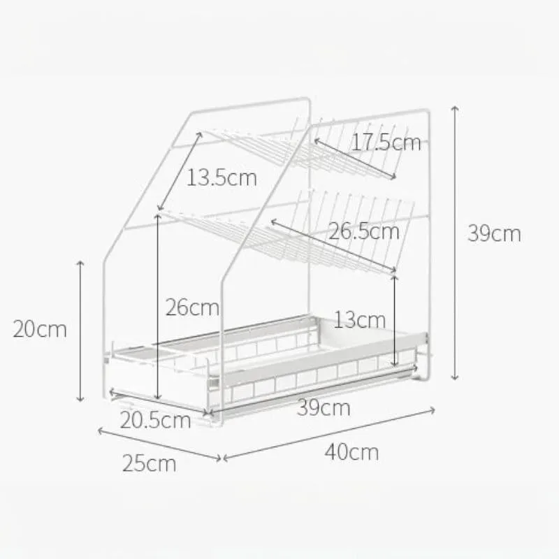 Essentio Kitchen Organizer - White media 5