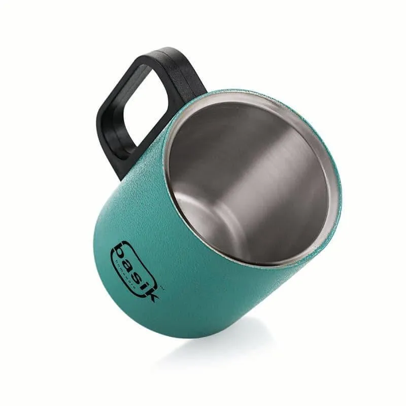 Raya Stainless Steel Coffee Mug (210 mL Each/Green) - Set of Two media 4