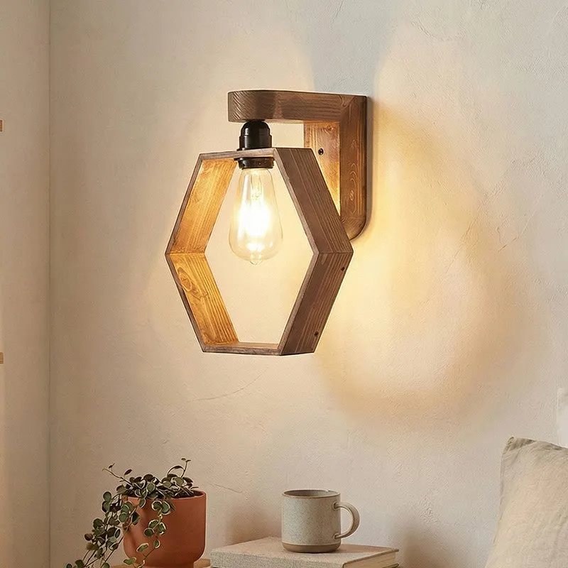 Nabla Wooden Wall Lamp media 1