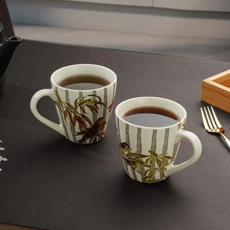 Elaris Porcelain Tea Cup (300 mL Each) - Set Of Two media 4