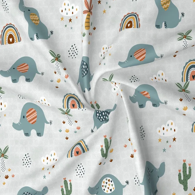 Baby Elephant GlaceCotton Kids Bedding Set (180 GSM) - Five Piece Set media 7