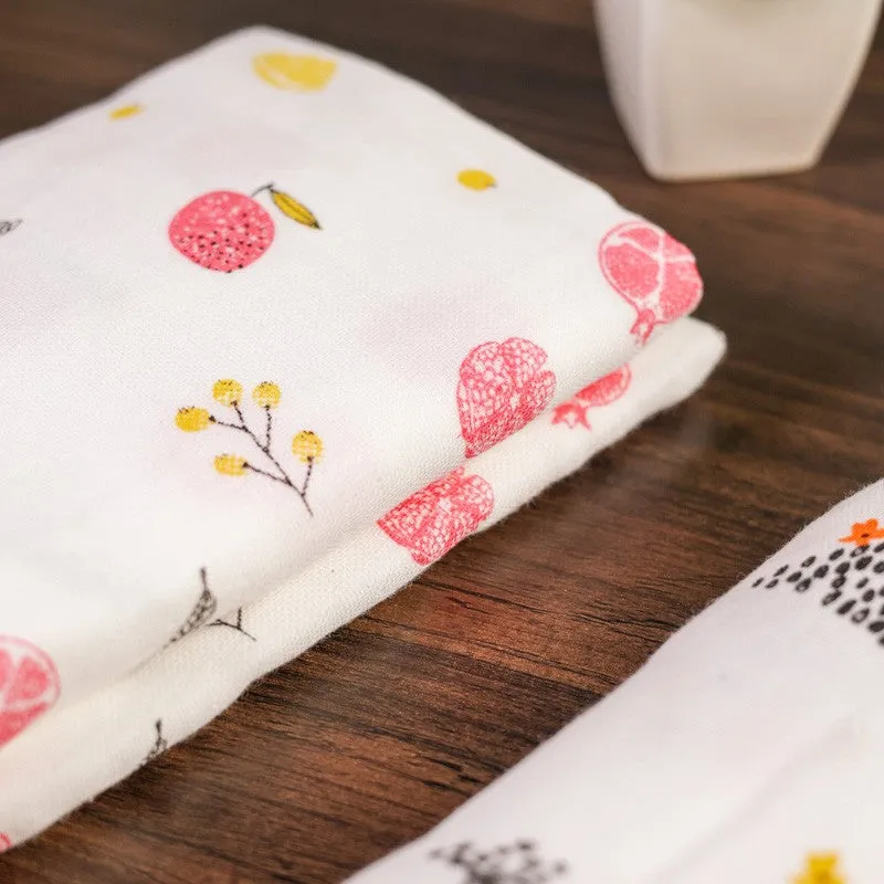 Warmkins Fruit Print Cotton Kids Bath Towel - Set of Two media 6
