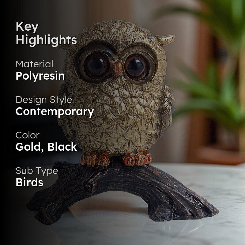 Owlette I Showpiece - Gold media 2