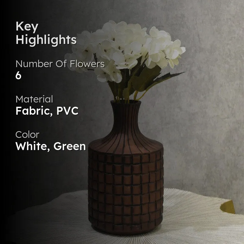 Timeless Artificial Hydrangea Flower - White media 2
