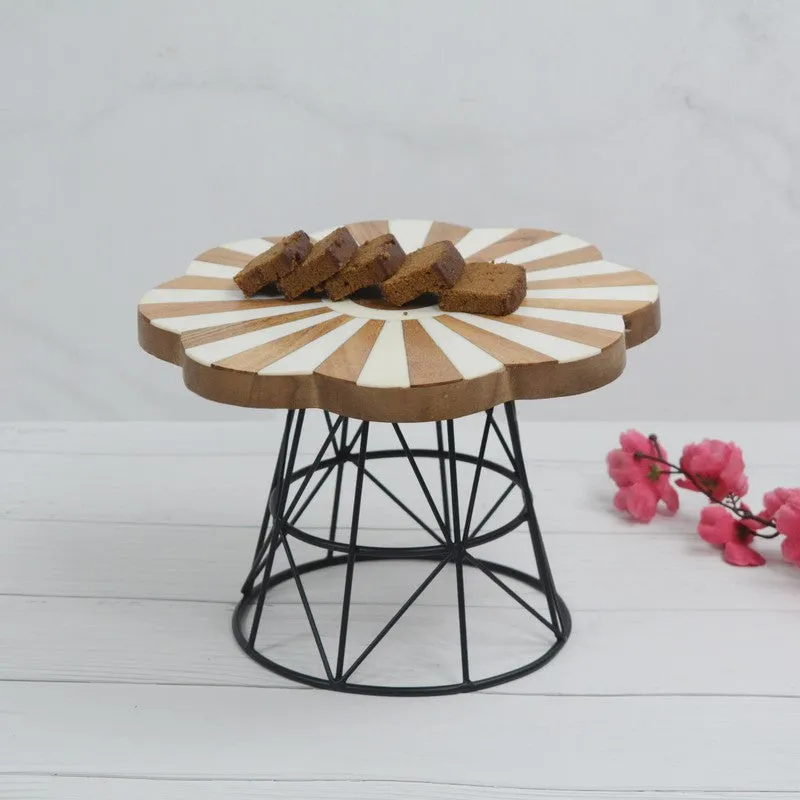 Naked Bloom Decorative Cake Stand - Black media 1