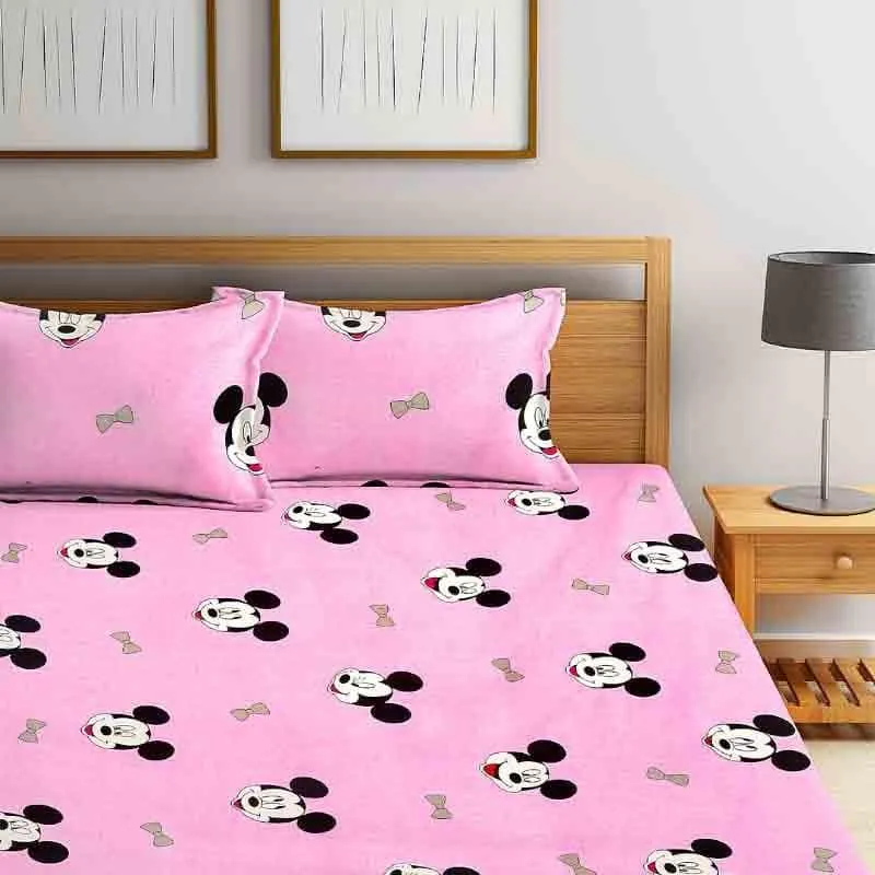 Mickey Mouse Bedsheet - 130 GSM media 1