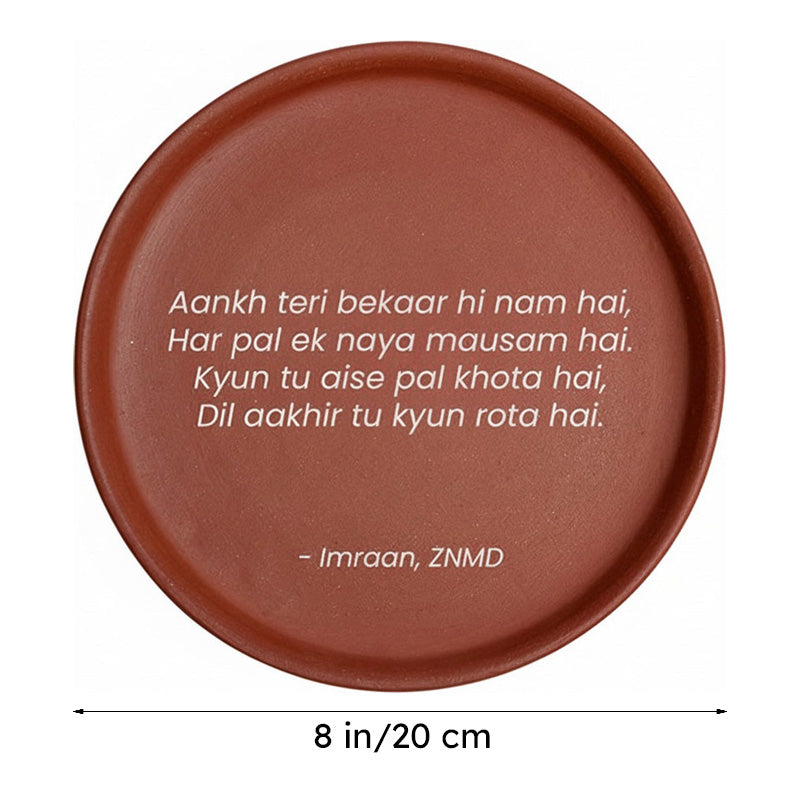 Aankh Teri ZNMD Terracotta Wall Plate media 6