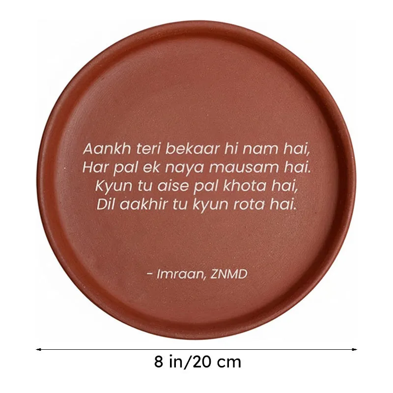 Aankh Teri ZNMD Terracotta Wall Plate media 6