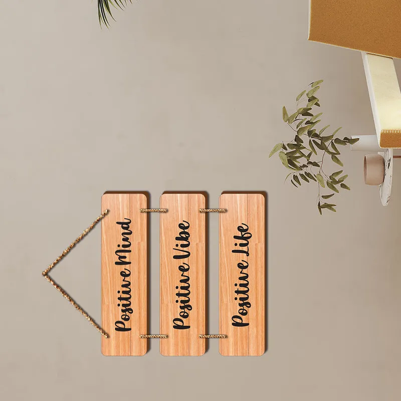 Positive Chime Wood MDF Wall Hanging media 3