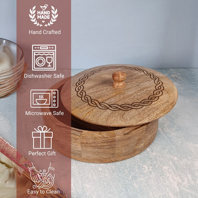 Lochi Wood Roti Box media 4