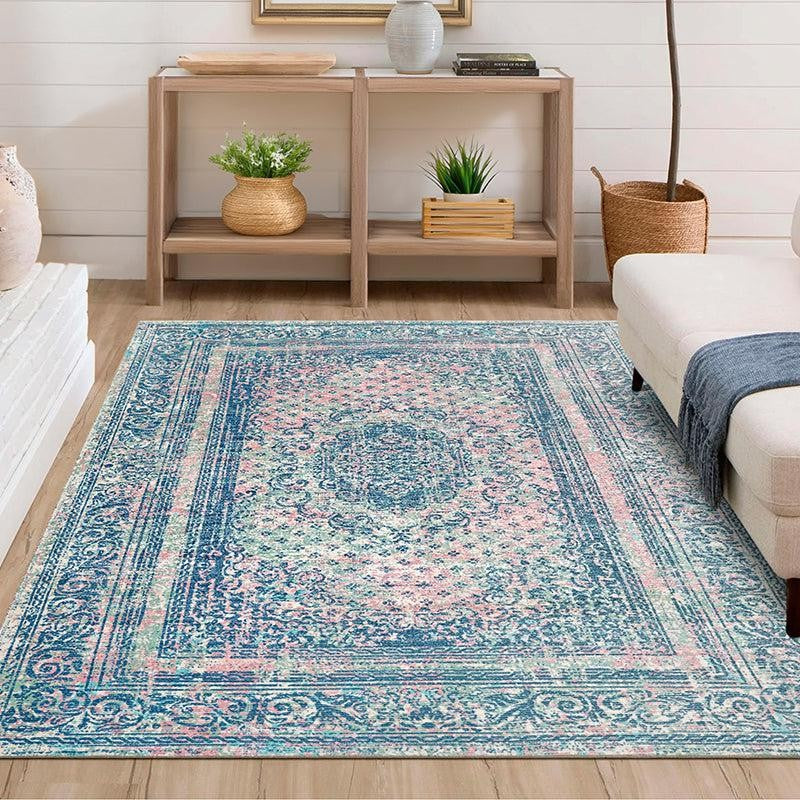 Nathan Ethnic Carpet - Sky Blue media 3