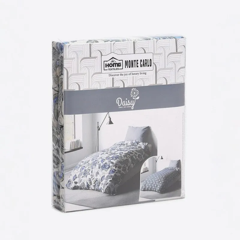 Monte Carlo Bloomella Floral Polycotton Reversible Dohar (Light Blue) - 150 GSM media 7