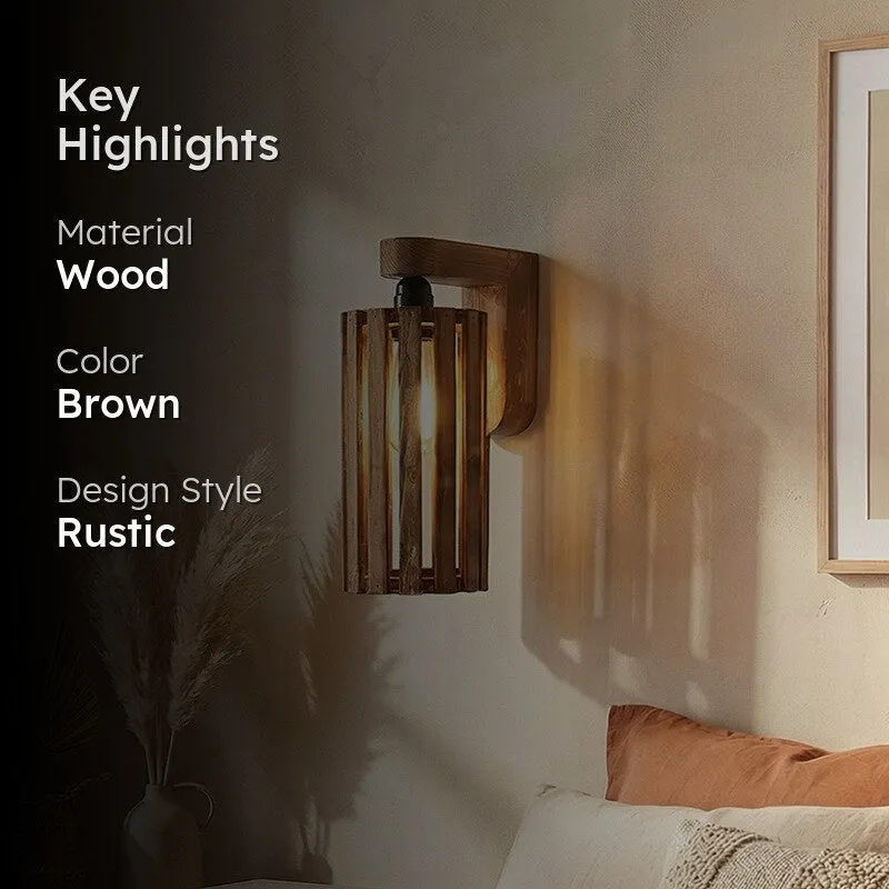 Novus Wooden Wall Lamp media 2