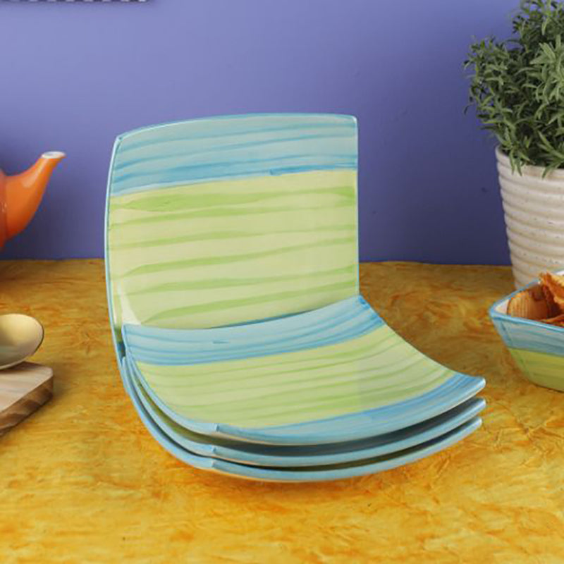 Souk Sips Ceramic Platter - Set Of Four