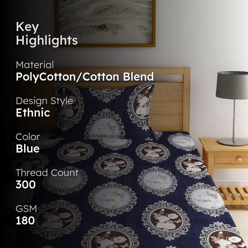 Thelma Ethnic Bedsheet - 180 GSM media 2