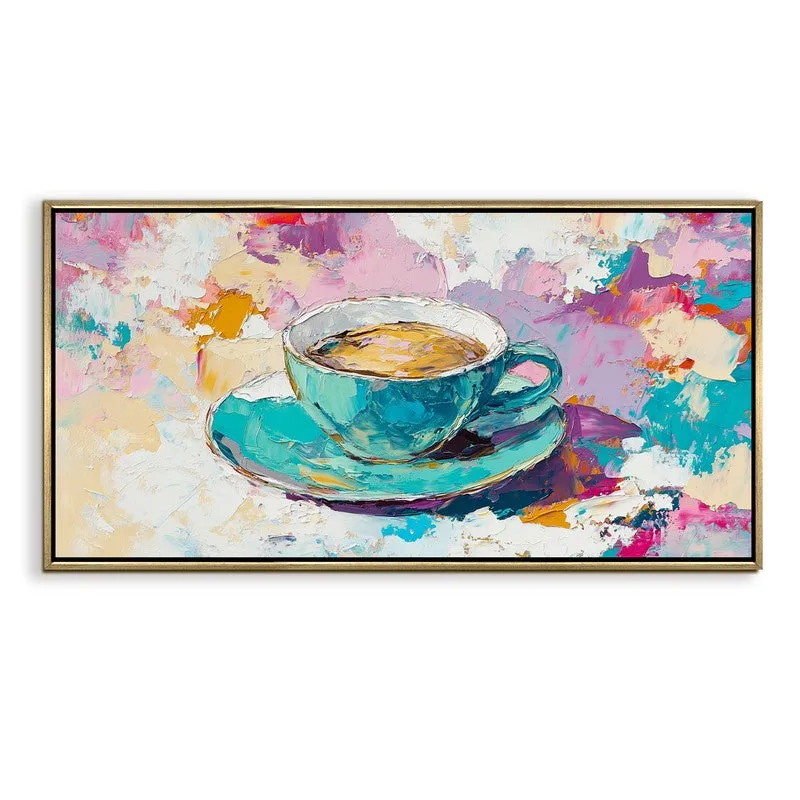 Impasto Canvas Wall Painting With Frame media 3