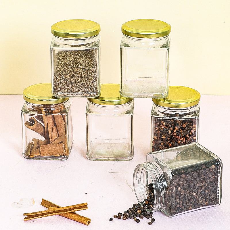 Maksim Storage Jar (200 mL Each) - Set Of Six - 200 mL