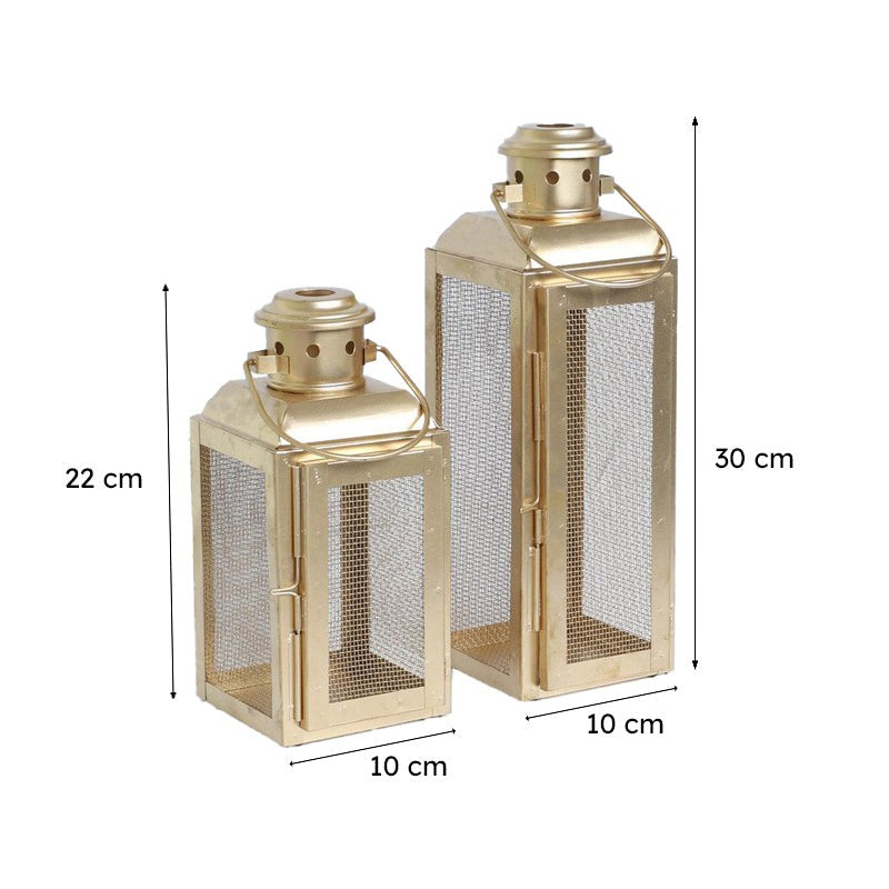 Edna Lantern Iron Tealight Candle Holder - Set Of Two media 6