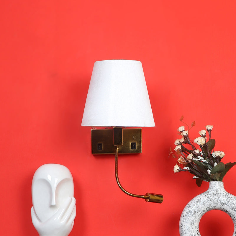 Nairobi Cotton Wall Lamp With Iron Base image 3