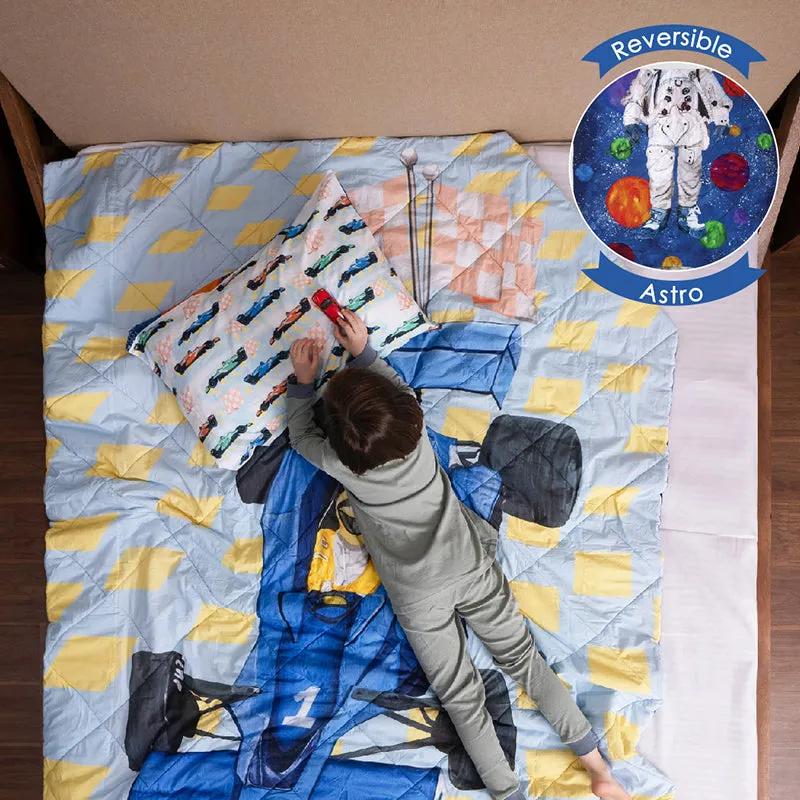 Space Race Reversible Cotton Comforter - 480 GSM media 1