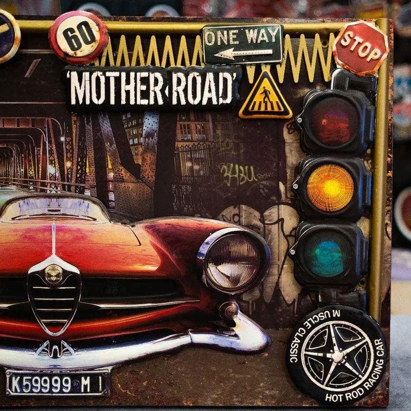 Alfa Romeo Wood & Metal Wall Accent media 3