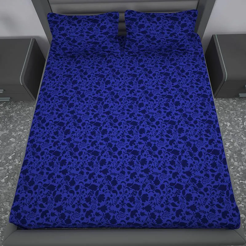 Fleur Fiesta Floral Cotton Bedsheet - 144 TC media 5
