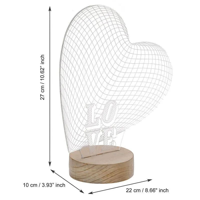 Love Balloon Luminance LED Acrylic Table Lamp - Brown media 4