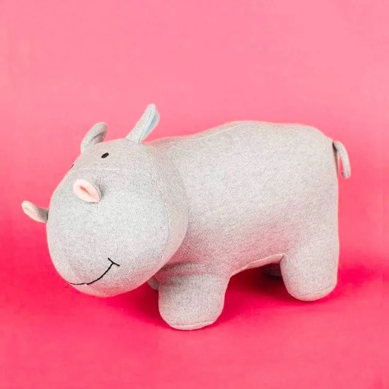 Darling Hippo Knitted Cotton Toy media 4