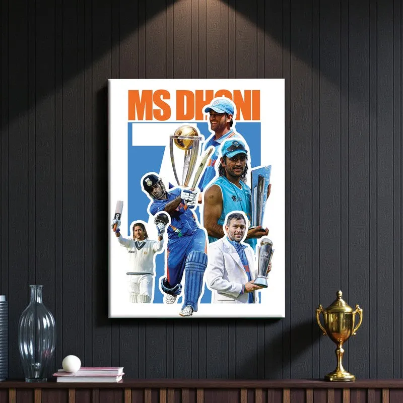 MS Dhoni Canvas Wall Art media 3