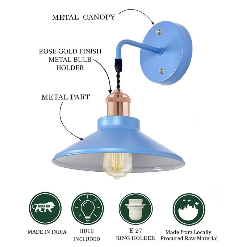 ZenithAura Metal Wall Lamp - Blue & Copper media 6