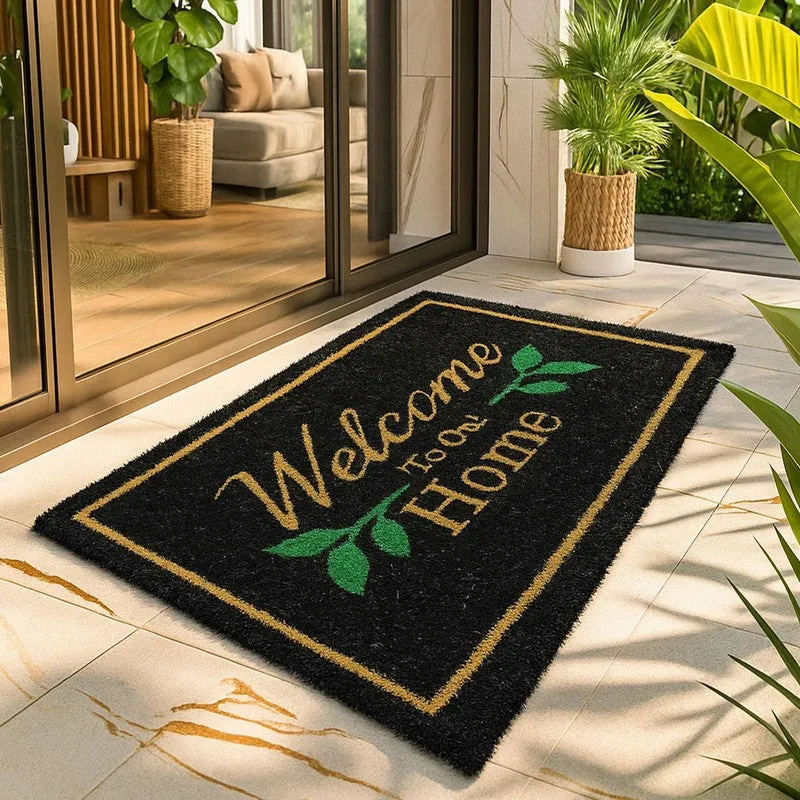 Welcome Home Coir Door Mats - Black media 3