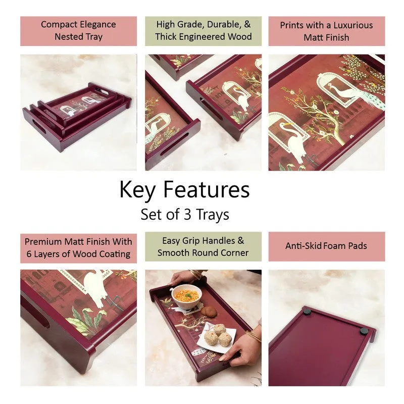 Ventra Wooden Serving Tray - Set Of Three media 4