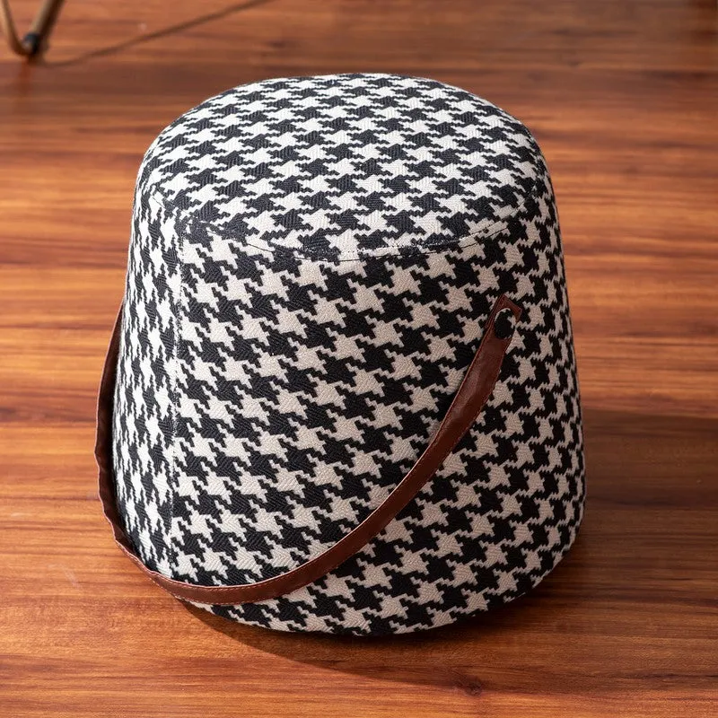 Quiet Comfort Pouffe (Black & White) - Set Of Two media 5