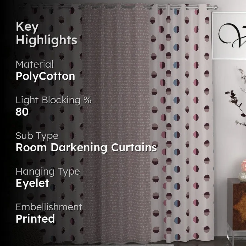 Dot Flow Curtains - Set of Three media 2