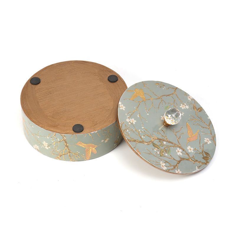 Sterling Flight Mango Wood Dryfruit Box - Grey media 7