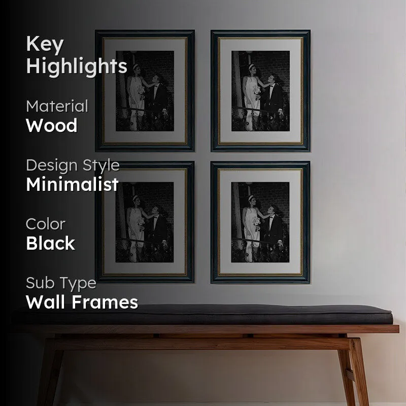 Treega Photo Frame (Black) - Set Of Four media 2