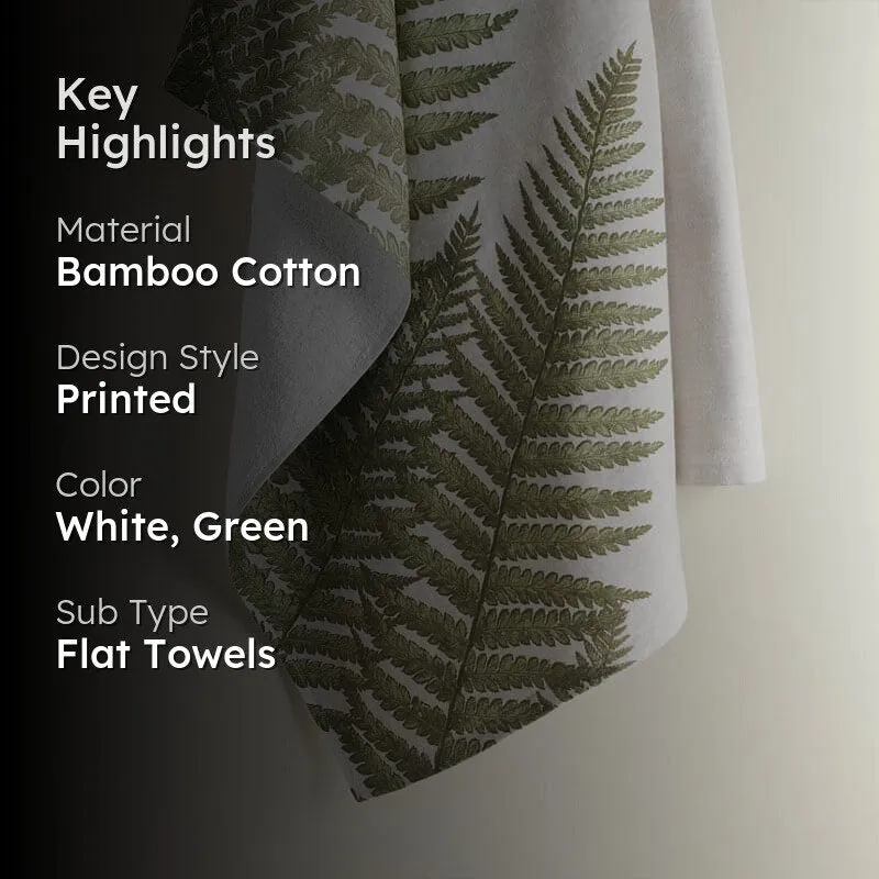 Fern Touch Bamboo Terry Bath Towel media 2