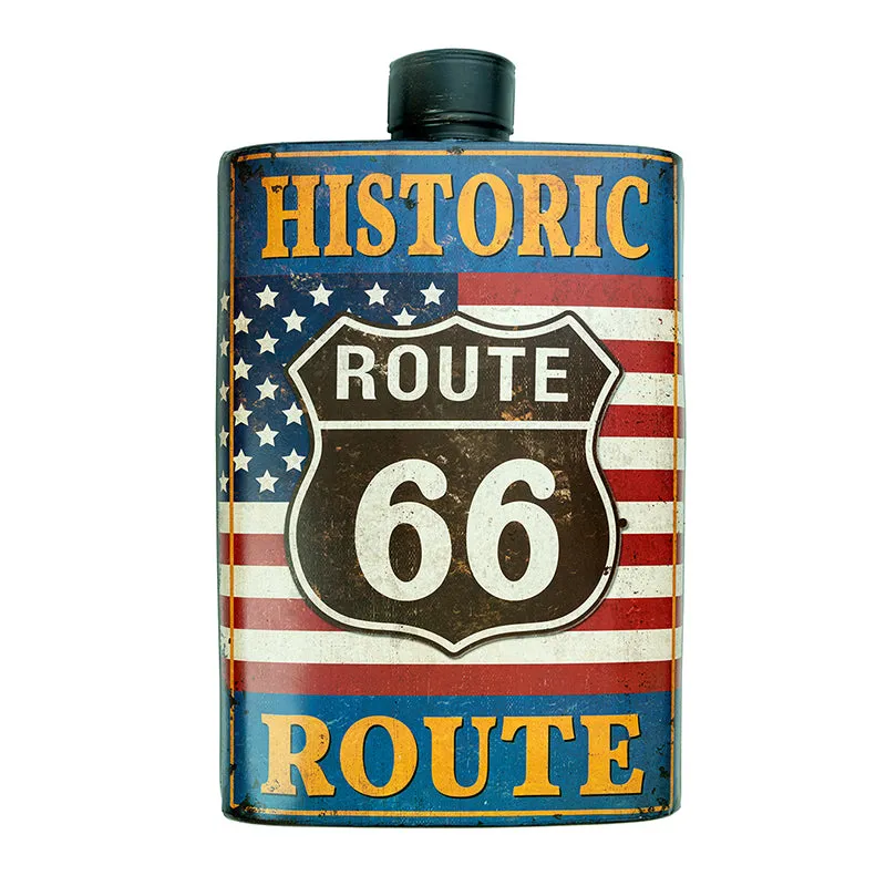 Route 66 Flask Metal Wall Accent media 4