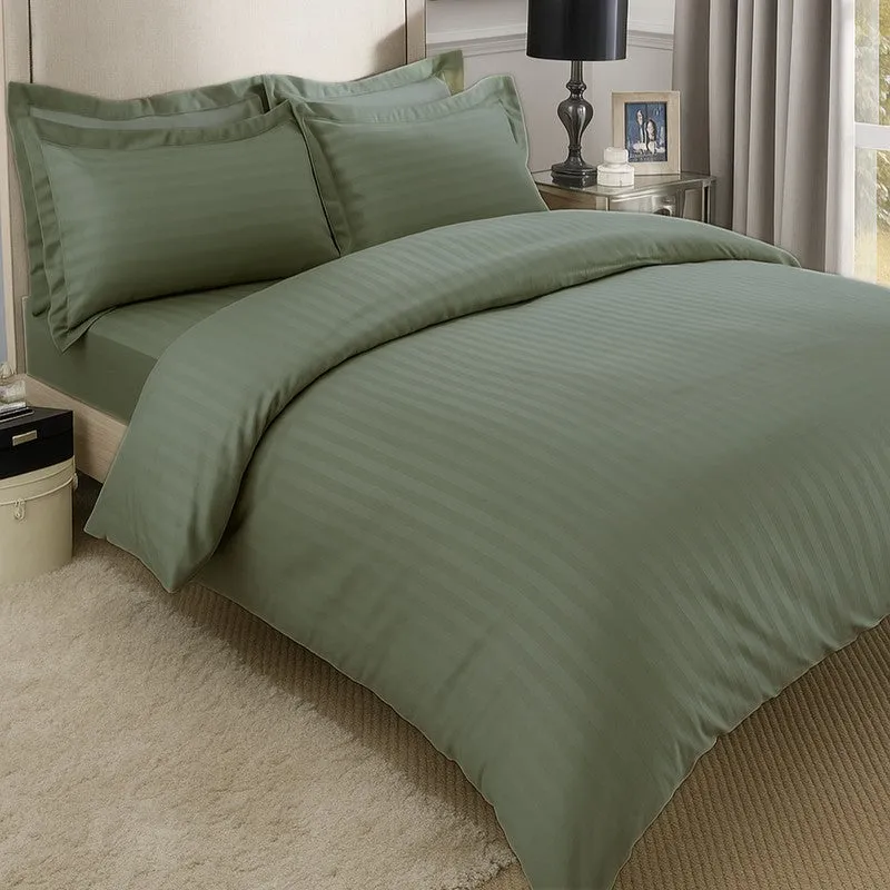 PureLine Cotton Bedsheet (Sage Green) - 600 TC media 5