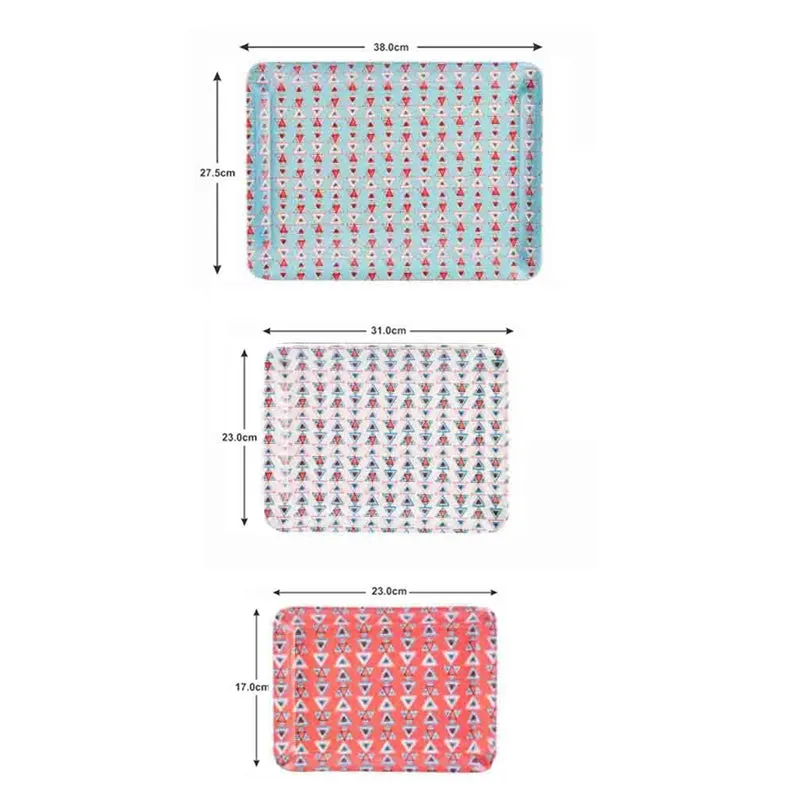 Cool Charm Melamine Serving Tray - Set of Three media 5