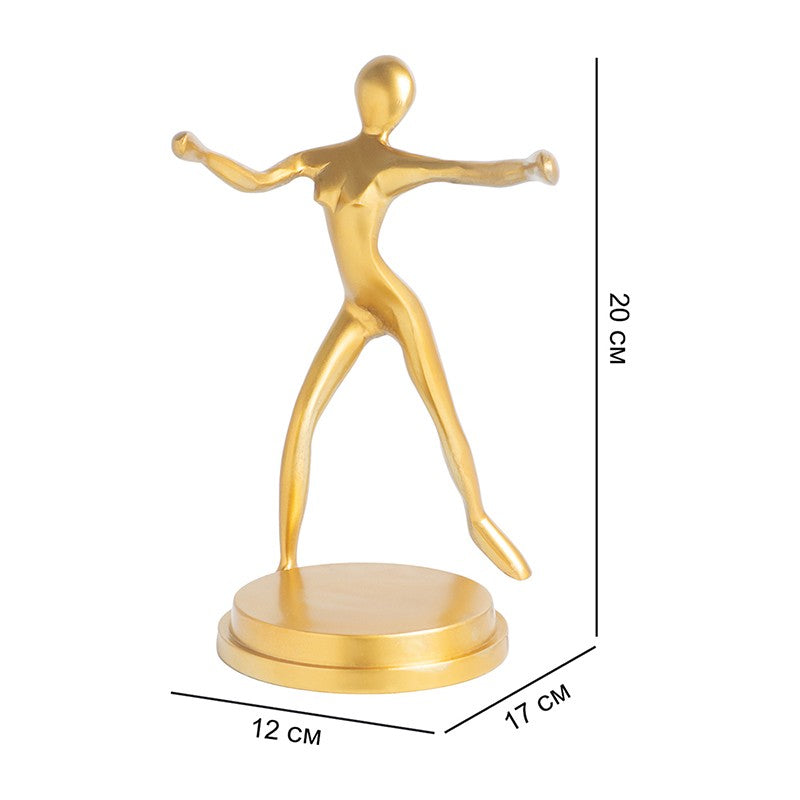 Lustrum Textured Glass Candle Holder - Gold media 7