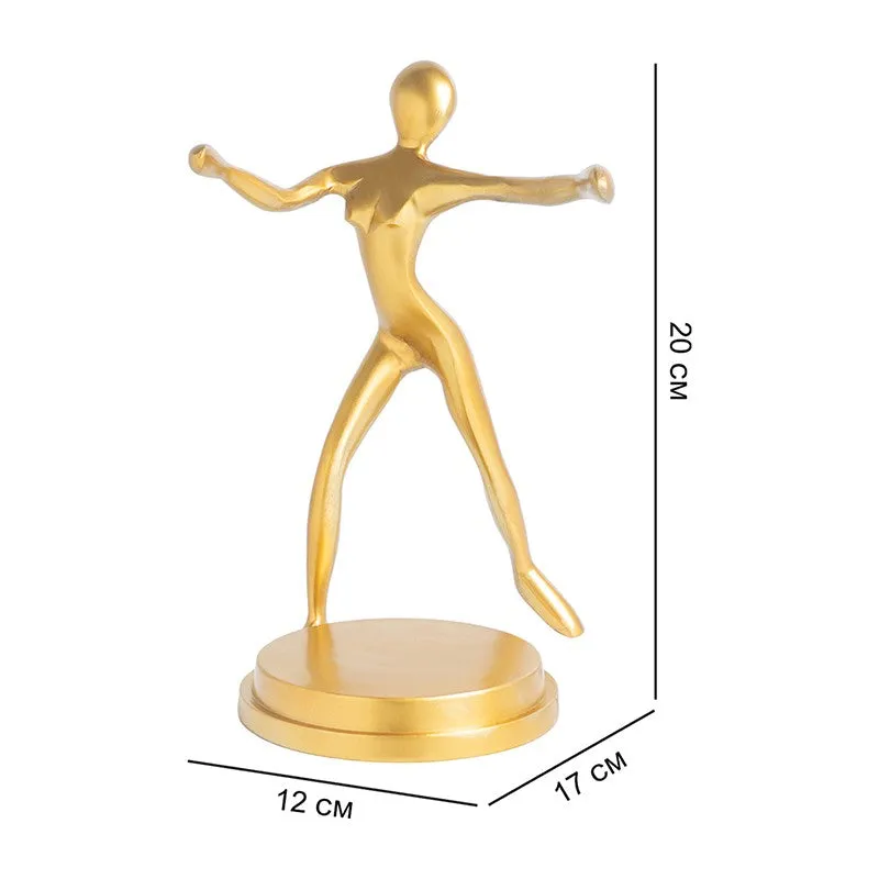 Lustrum Textured Glass Candle Holder - Gold media 7