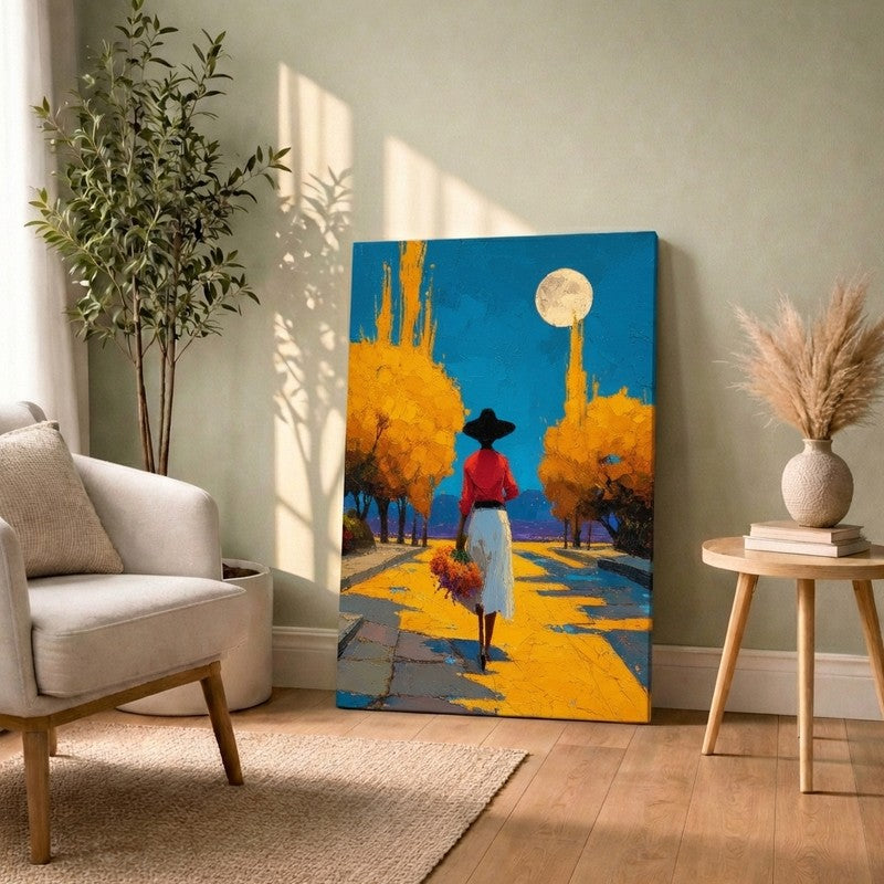 Golden Path Serenity Canvas Wall Art