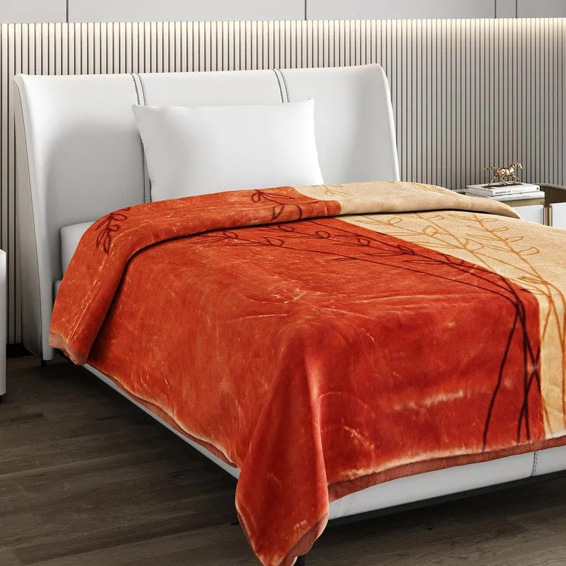 Monte Carlo Crimson Whisper Blanket (Orange)- 950 GSM media 4