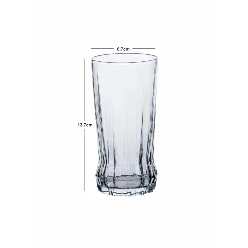 Mozzira Glass Tumbler (285 ML) - Set Of Six media 5
